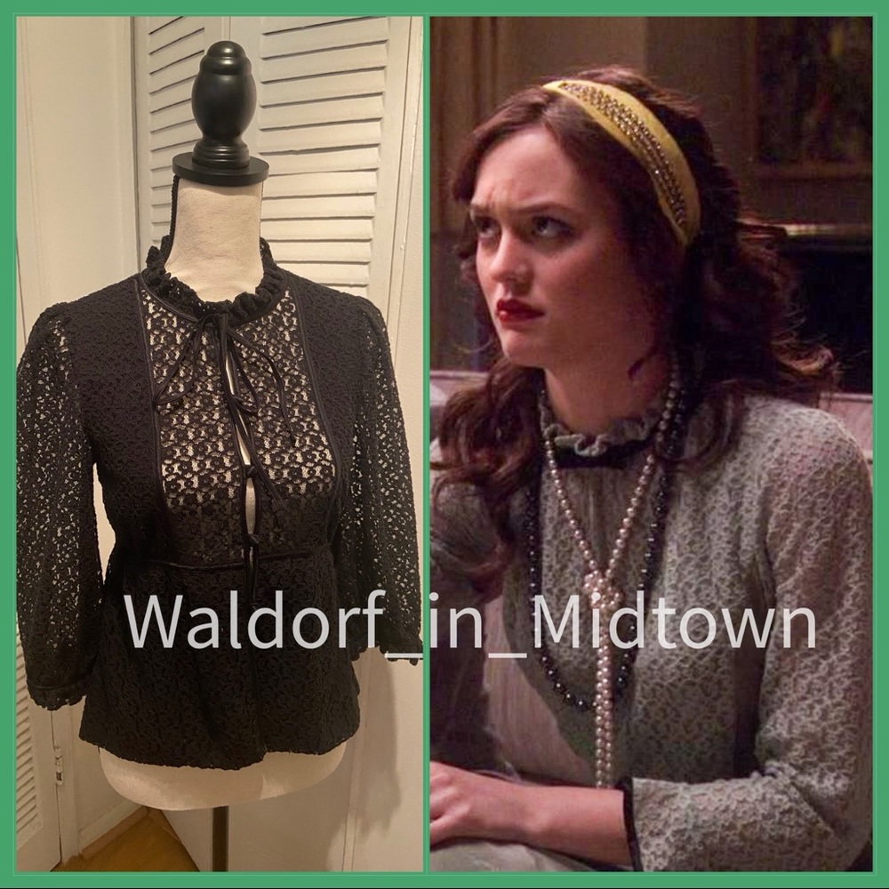 ASO Blair Waldorf MBMJ lace top